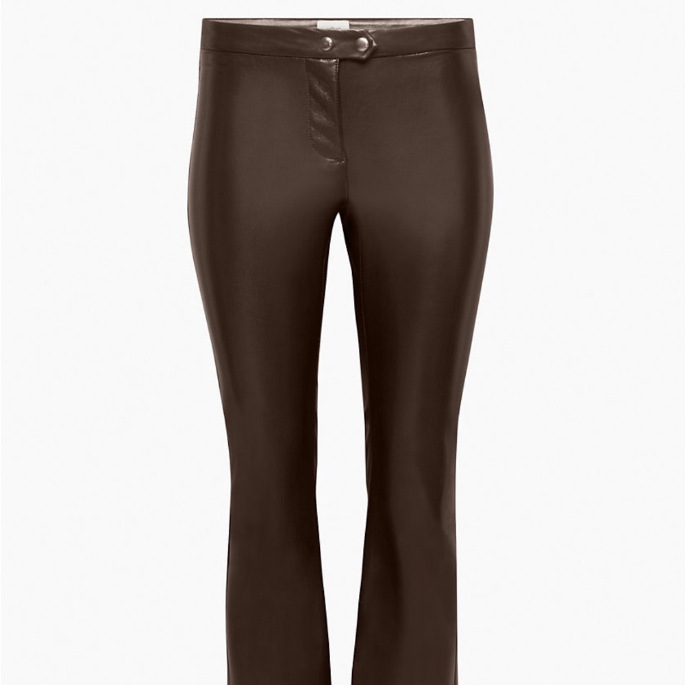 Aritzia Evenfall Low Rise Vegan Leather Pants SEPTEMBER MOVE OUT SALE (tag sz 8)